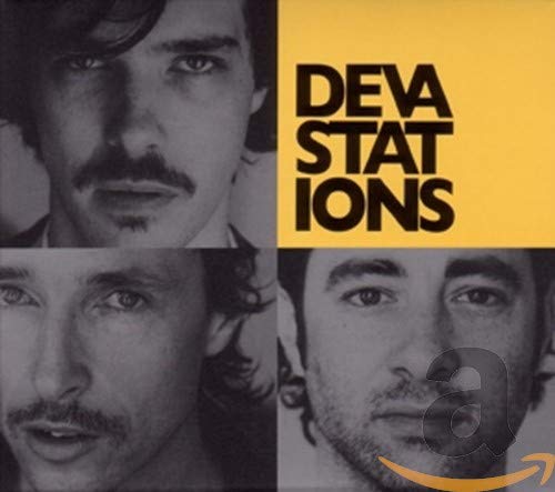 CD cover: black and white portrait collage with band name "Devastations".