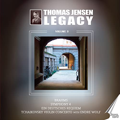 CD cover for "Brahms and Tchaikovsky: Thomas Jensen Legacy, Vol. 3".