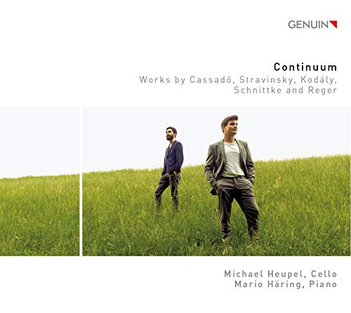 CD cover: two men in a field, text “Continuum” and artist names.