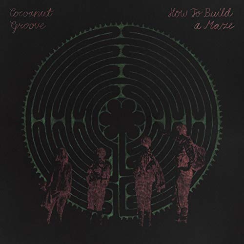 Vinyl record cover with a green maze and four shadowy figures.