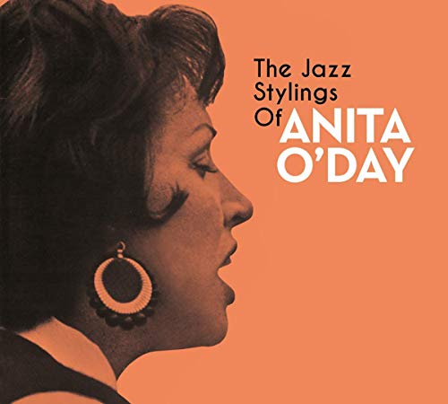 CD cover featuring a profile portrait of jazz singer Anita O’Day.