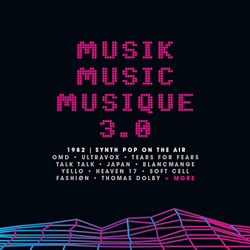 CD cover for "Musik Music Musique 3.0" with pink pixelated text.