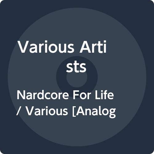 Black and white illustration of a skeletal, muscular figure with "Nardcore Life" text.