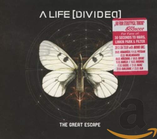 CD cover: white butterfly on dark background with red sticker.