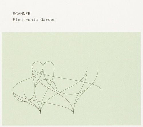 The image shows a green CD cover with abstract black lines and white text.