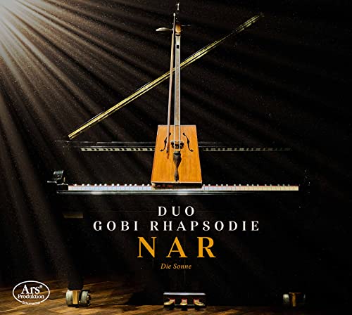 CD cover featuring a cello and piano in stage lighting.