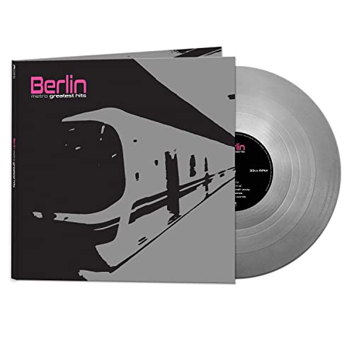 Berlin Metro Greatest Hits album cover with a silver vinyl record beside it.