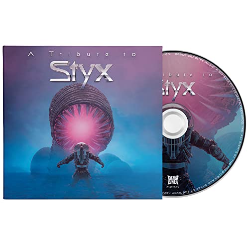 CD case and disc for "A Tribute to Styx" with sci-fi imagery.