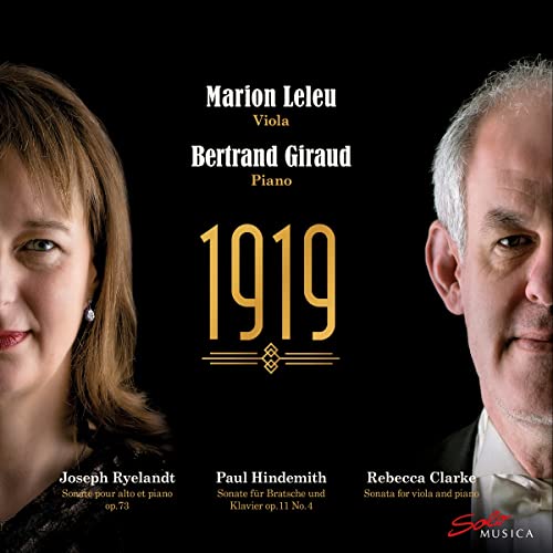 CD cover featuring portraits of Marion Leleu and Bertrand Giraud, with “1919” text.