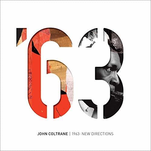CD cover for John Coltrane’s “1963: New Directions” with abstract portrait.