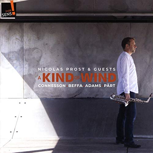 CD cover featuring saxophonist Nicolas Prost in a concrete underpass.