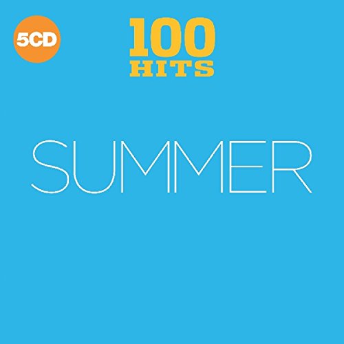 "Blue album cover with 'SUMMER' in white and '100 HITS' in yellow, 5CD in orange circle."