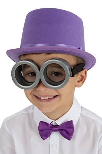 Smiffys 53168 Grey Kids Goggles, Clear Lense, Unisex Children, One Size