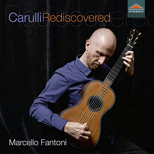 CD cover featuring guitarist Marcello Fantoni playing a classical guitar.