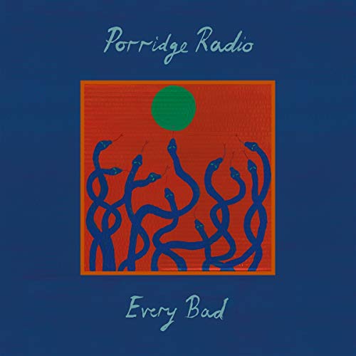 Album cover for Porridge Radio’s “Every Bad” featuring snakes and a green circle.