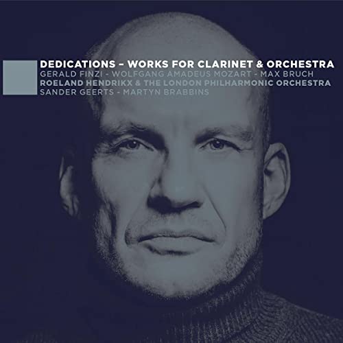 CD cover featuring a grayscale portrait of a man with a clarinet.