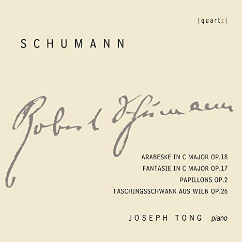 CD cover for Robert Schumann piano works performed by Joseph Tong.