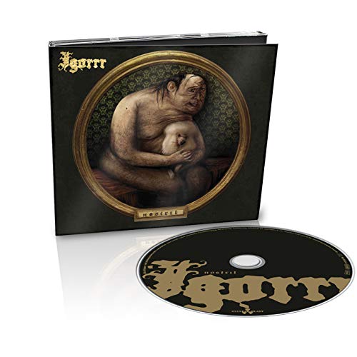 CD case with artwork of a man holding a baby, with a CD beside it.