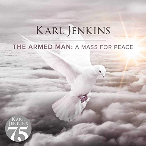 The image is a vinyl album cover featuring a white dove flying through cloudy sky.