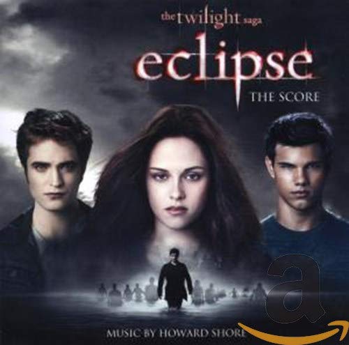 CD cover for "Twilight Saga: Eclipse" soundtrack featuring the film's stars.