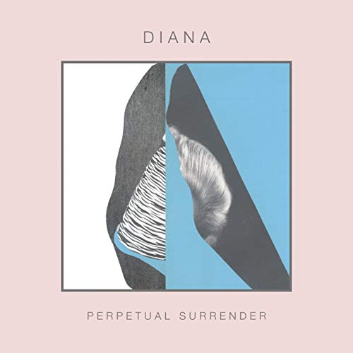 Album cover for "Perpetual Surrender" by Diana, abstract face collage.