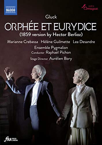 DVD cover for Gluck’s *Orphée et Eurydice* opera, two figures in suits.