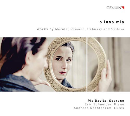 CD cover featuring a woman looking at her reflection in an ornate mirror.