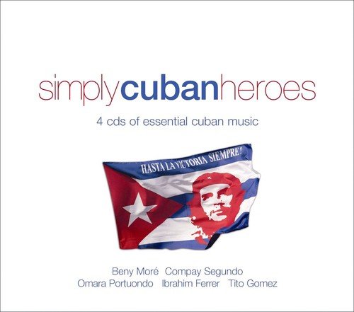 "CD cover with Cuban flag and Che Guevara's image, featuring artist names and title."