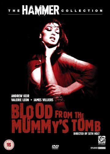 DVD cover for "Blood From The Mummy's Tomb" featuring a woman in red.