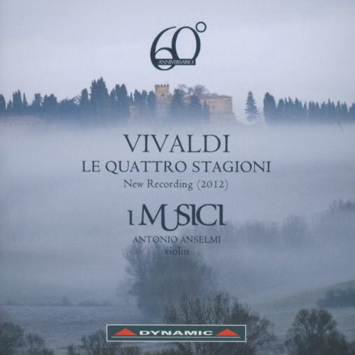 CD cover for Vivaldi’s “The Four Seasons” by I Musici, misty landscape.