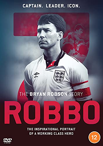 DVD cover featuring footballer Bryan Robson in an England shirt.