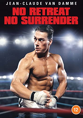 Jean-Claude Van Damme on DVD cover, boxing stance, dark background.