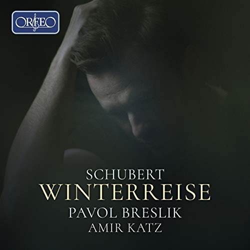 CD cover: close-up of a man’s face, text “Schubert Winterreise” and artist names.