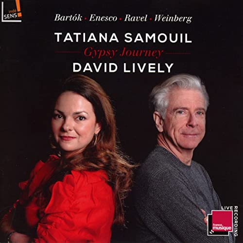 CD cover featuring portraits of Tatiana Samouil and David Lively.