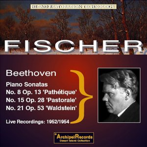 A CD cover featuring a portrait of Beethoven and forest landscape.