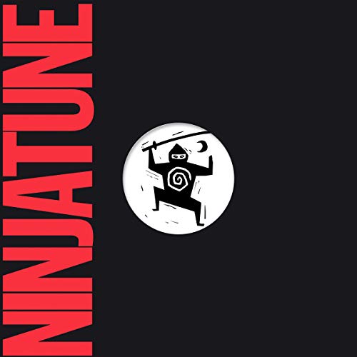 Black background with white "NINJATUNE" text and a ninja graphic in a circle.