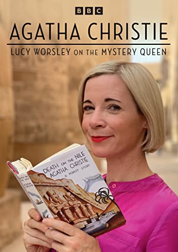 DVD cover featuring Lucy Worsley holding Agatha Christie’s “Death on the Nile.”