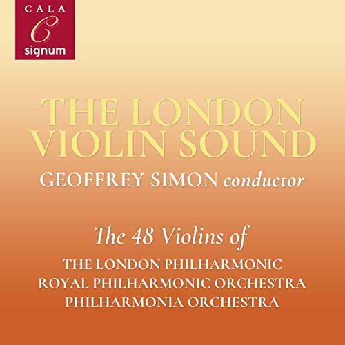 CD cover for “The London Violin Sound” with orange and gold tones.