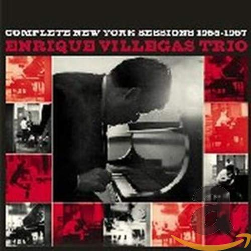 CD cover featuring jazz pianist Enrique Villegas in red and black tones.
