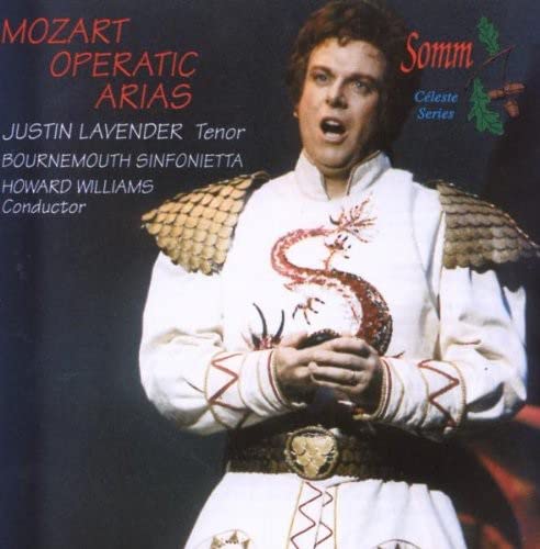 CD cover featuring tenor Justin Lavender in ornate operatic costume.