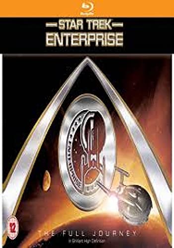 Star Trek Enterprise The Full Journey Blu-ray cover with series logo and starship graphic.