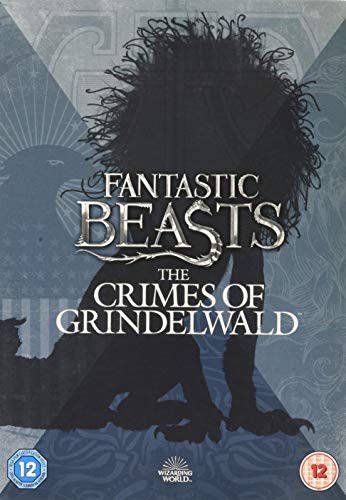 DVD cover for "Fantastic Beasts: The Crimes of Grindelwald" featuring a silhouette.