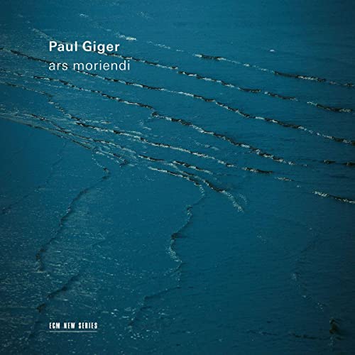CD cover for Paul Giger’s “Ars Moriendi” with abstract blue water texture.