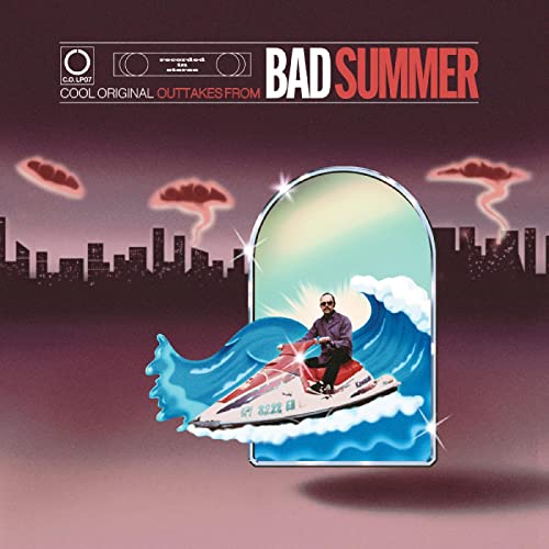 Album cover: "Bad Summer" with a man on a jet ski in a wave.