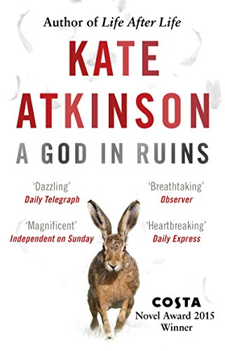 The image shows a book cover with a blue wooden background, a flying bird, and text.