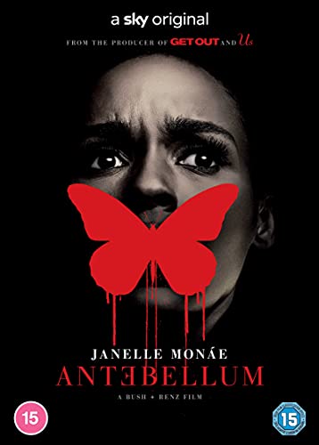 DVD cover featuring a woman's face covered by a red butterfly with dripping paint.