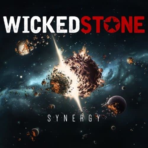 “Wicked Stone” CD cover with a cosmic explosion and planetary imagery.
