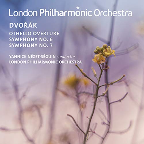 CD cover for Dvorak orchestral works with a wildflower image.