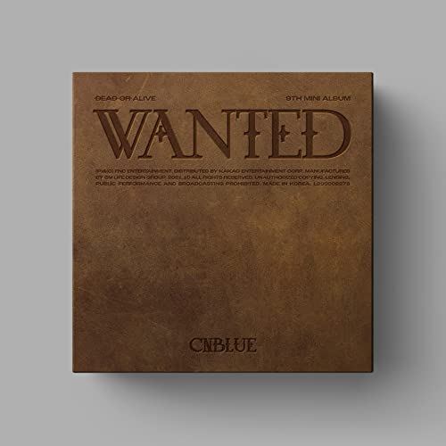 Brown textured album cover with the word WANTED in large, bold, serif lettering.