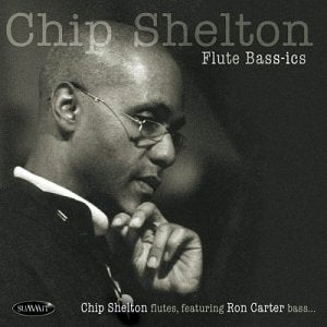 Black and white portrait of Chip Shelton with glasses, album cover.